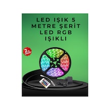 Pratik Kurulumlu 5 Metre Kumandalı Şerit Led Belirtilmemiş Belirtilmemiş