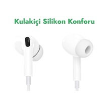 Lightning Kulak İçi Kulaklık, Silikon Konforu, Beyaz