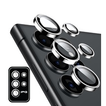 Galaxy Uyumlu S25 Ultra Ipg Kamera Lens Koruyucu Alüminyum - Gümüş