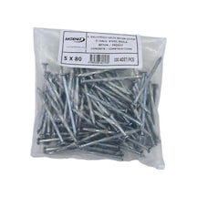 Akdeniz 5X80 Kanallı Çelik Çivi 100 Lü N11.4081