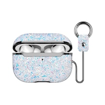Onegif Apple Airpods Uyumlu Pro 2 2.nesil Bright Simli Airpods Uyumlu Kapak - Gümüş Klasik