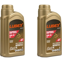 Lubex Rapidus Fs 10W-40 1 L 4 Zamanlı Motosiklet Yağı (2 Adet)