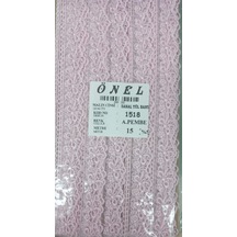 Dantel Polyester Sanal Tül Bant Açık Pembe 15 Metre En 3 Cm On-1518-ap