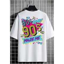 Noıssey Chulchan Shop Beyaz Oversize Unisex 80's 90's Baskılı % 100 Pamuk T-shirt