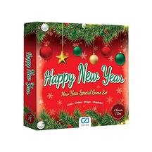 4 Adet Ca Games 4'lü Yılbaşı Oyun Seti Tombala, Dama, Satranç, Kızma Birader Çok Renkli 70627923
