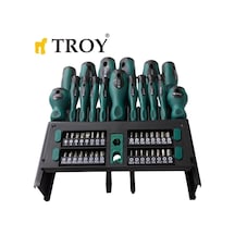Troy 22350 Tornavida Bits Uç Seti 50 Parça