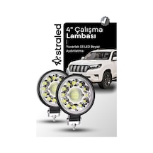 2 Adet 33led 12-24 Volt Yuvarlak Spot Far Oto Çalışma Lambası Atv Kamyon Tır Traktör Offroad