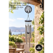 10 Adet Metal Rüzgar Çanı 83 Cm Model Alk3501, Wind Chime, Bahçe Balkon Ev İçin