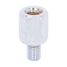 Adaptörü Ayna 10mm // Üst Ters - Alt Düz 0-Gümüş