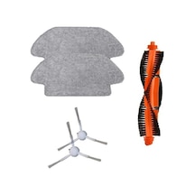Xiaomi Mi Robot Vacuum Mop Pro Seti: 2 Adet Fiber Mop Bezi - 2 Adet Yan Fırça - 1 Adet Ana Fırça