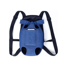 Cbtx Dışarı Çıkan Köpek Göğüs Üzerinde Katlanabilir Sırt Çantası Evcil Hayvan Taşıma Çantası, Renk: Mavi Denim Four Seasons S