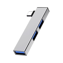 1460 Usb Type C 3.0 Hub 3 Portlu Çoklayıcı Çoğaltıcı Dönüştürücü Çevirici Adaptör Usb Type-c Erkek 1xusb 3.0+2x Usb 2.0 Dişi 5 Gbps Usb 3.0 Tek Bir Type-c Hızlı Usb 3.0 Ve 2 Adet Usb 2.0 01