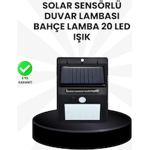 Su Geçirmez Ip65 20 Led Solar Sensörlü Bahçe Ve Veranda Aydınlatma Diğer
