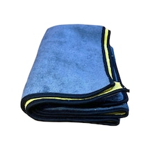 Autofresh Çift Kat Mikrofiber Oto Kurulama Havlusu 30x60 Cm 800gsm Kenarı Biye Gri Sarı