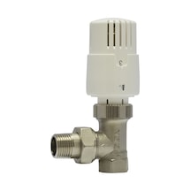 E.C.A. TRV4 1/2" Köşe Tip Termostatik Radyatör Vanası Valfi - 602120755
