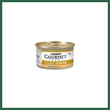 Gourmet Kıyılmış Hindi Etli Yetişkin Kedi Konservesi 12 Adet 85 Gr Bzs01