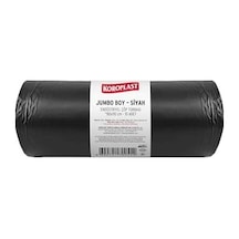 Endüstriyel Çöp Torbası Boy Siyah 10 Lu 80x110 Cm, Yırtılmaya Dayanıklı, Boy Çöp Poşeti, Çift Katlı, Geri Dönüştürülebilir, Fabrika, İnşaat, Depo, Kafe, Otel, Hastane, Bahçe