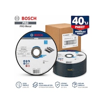 Bosch Pro 180x3 Mm Metal Kesme Taşı Düz 40'lı Avantajlı Paket