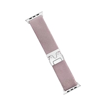 Apple Watch 42mm Uyumlu Forest Kumaş Kordon - Lila