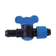 Plastik Küresel Yassı Vidalı Boru Vanası Çıkış Nipelli (25 Adet) (507737165)