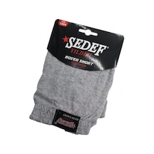 Erkek Düğmeli Penye Boxer 1094 - 6 Adet Gri
