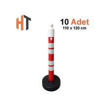 Dubalı Uyarı Dikmesi 110 X 1200 Mm Reflektifli 10 Lu Set