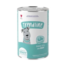 Trendline Sos İçerisinde Et Parçacıklı Dana Etli Yetişkin Köpek Konservesi 400 Gr