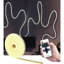 5 Metre Esnek Neon Led Şerit Dimmer Kumandalı Dekoratif Aydınlatma Seti Sb-6538 Gün Işığı Diğer