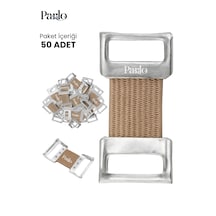 Parlo Yedek Elastik Bandaj Kopçası 50 Li Set Metal Klipsli Esnek Bandaj Sabitleme Aparatı