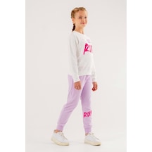 Coppa Kids Run Baskılı 2 Ip Mevsimlik Kız-erkek Takım - Coppa -ekru-lila - 3 Yaş Çok Renkli