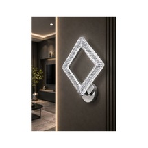 Yakamoz Model Tekli Beyaz 3 Renk Modu Kristal Taşlı Salon Mutfak Yatak Çocuk Odası Aplik