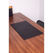 Turgut Office Deri Masa Sümeni Düz Siyah 60 x 35 CM