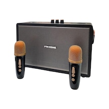 Rose Hp-615 Çift Mikrofonlu Karaoke Taşınabilir Şarjlı Bluetooth Hoparlör