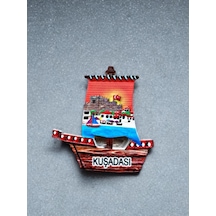 Kuşadası Kabartmalı Polyester Magnet 7cm X 7,5cm Dekoratif Hediyelik Buzdolabı Süsü Kod:1786 98089495