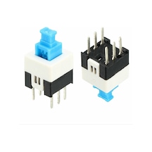 Tactıle Push Button On/ Off Anahtarlı Switch 7x7 Mm 6 Bacaklı  Kili