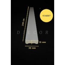 Diecor Dekoratif Boyanabilir 15 Adet 3 Cm Polistren Duvar Çıtası Beyaz 30 X 10 Model:xa193