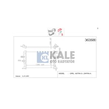 Radyatör Su Astra G 98-05 / Astra H 04-10 / Zafıra A 99-05 / 1...