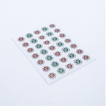 Sticker, Renkli Happy New Year, 3 Cm, 525 Adet