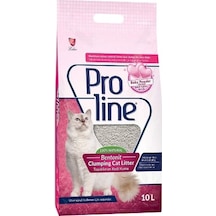 Pro Line Baby Powder Kokulu Topaklaşan Bentonit Kedi Kumu 6 x 10 L