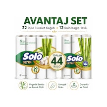 Solo Ultra Kağıt Havlu 12 Li Rulo + 32 Rulo Tuvalet Kağıdı