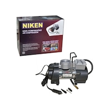 Niken Çantalı Araç Oto Hava Kompresörü Metal Gövde Işıklı 12v 150 Psı