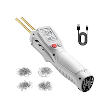 Yaozixa Kolluk Tipi Kablosuz Plastik Kaynak Makinesi, Lcd Ekranlı, 5000mah Pil, Hızlı Isıtma, Çeşitli Tamir İşlemleri İçin Beyaz