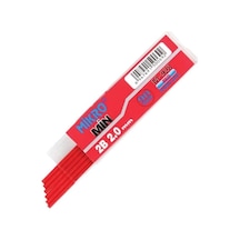 Kalem Ucu 2.0mm 2b Mikro 2b Kalem Ucu 2mm Kırmızı 3 Adet Tek Renk