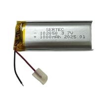 Sertec 102050 3.7v 1000mah Li-polymer Pil Devreli/1.5a