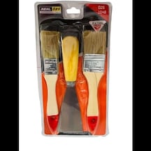 Real Özs Kestirme Fırça Ve Spatula Seti 3 Parça