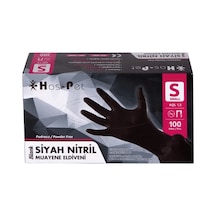 Haspet - Siyah Nitril Muayene Eldiveni
