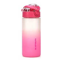 Su Matarası Tritan Geniş Ağız Su Şişesi Gradyan Spor Matarası Suluğu Bpasız 500 Ml Pembe 0109