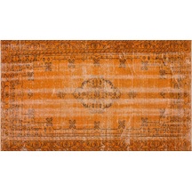 Eşsiz Anadolu Vintage Eskitme El Dokuma Halı 152 X 259 Cm