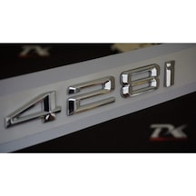 Bmw 428i Bagaj Krom Metal 3m 3d Yazı Logo