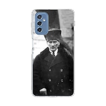 Samsung Galaxy M52 Uyumlu Mustafa Kemal Atatürk Portre Baskılı Silikon Kılıf
